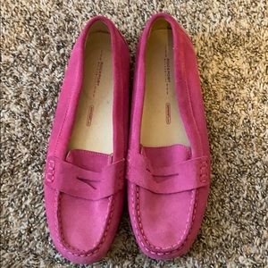 Rockport pink loafers